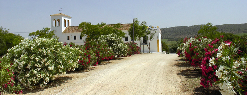 Vista de Hacienda Santiscal desde el camino